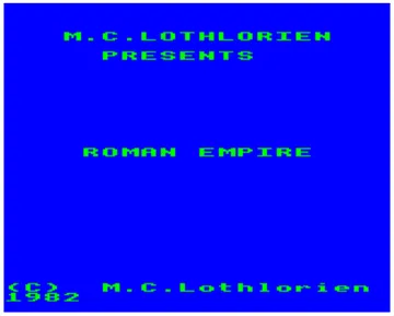 Roman Empire (19xx)(Lothlorien, M.C.)[h TSTH] screen shot title